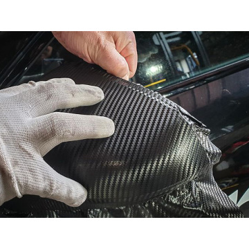 Arabalar için karbon fiber vinil sarma