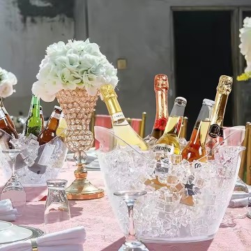 Customized Ice Bucket 4 Liter Plastic Champagne Bucket