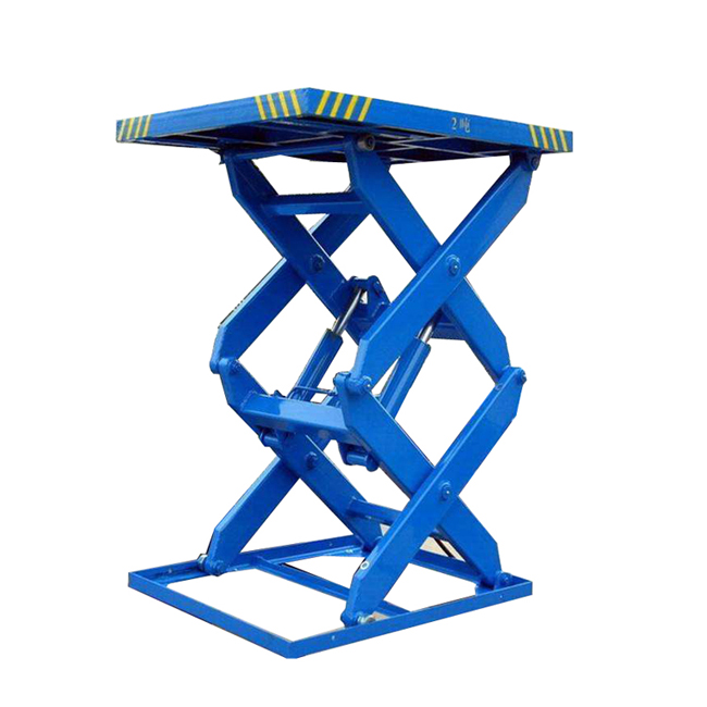 hydraulic cargo lift stationary scissor lift platform