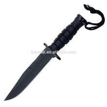 Antislip Nylon Handle Bowie Knife with Lanyard