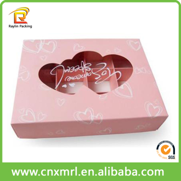 Creative Chocolate Paper Box With Clear Lid