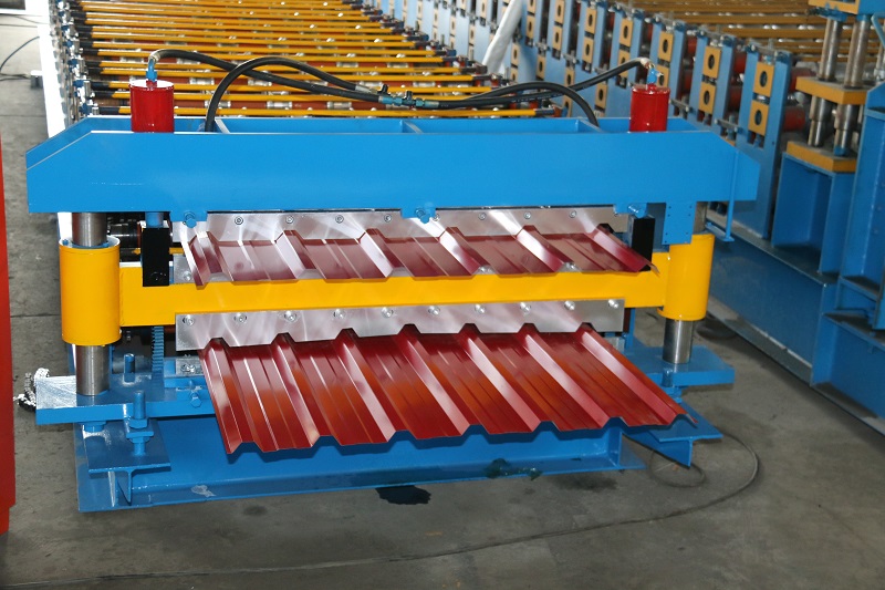 color steel double layer  roll froming machine