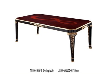 Wholesale Royal Luxury Classic Wooden Dinning Table