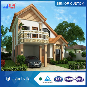 economic prefabricated home LGS villa /steel structure prefabricated villa