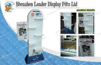 Corrugated Floor Display Stands Light Weight For Shoes Adve