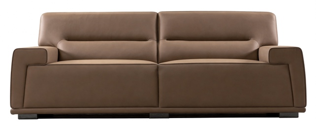 Sofá de escritório de 3 lugares em couro sintético importado café Coffee Imported Faux Leather 3-Seater Office Sofa