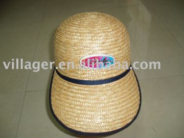 wheat straw braid cap