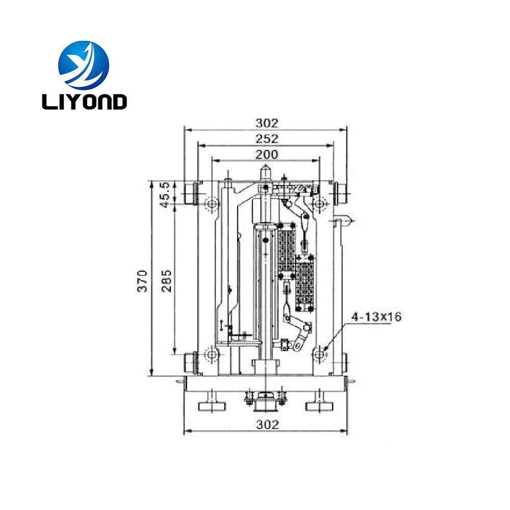 450mm VCB trolley chasis truck for handcart type vacuum circuit breaker