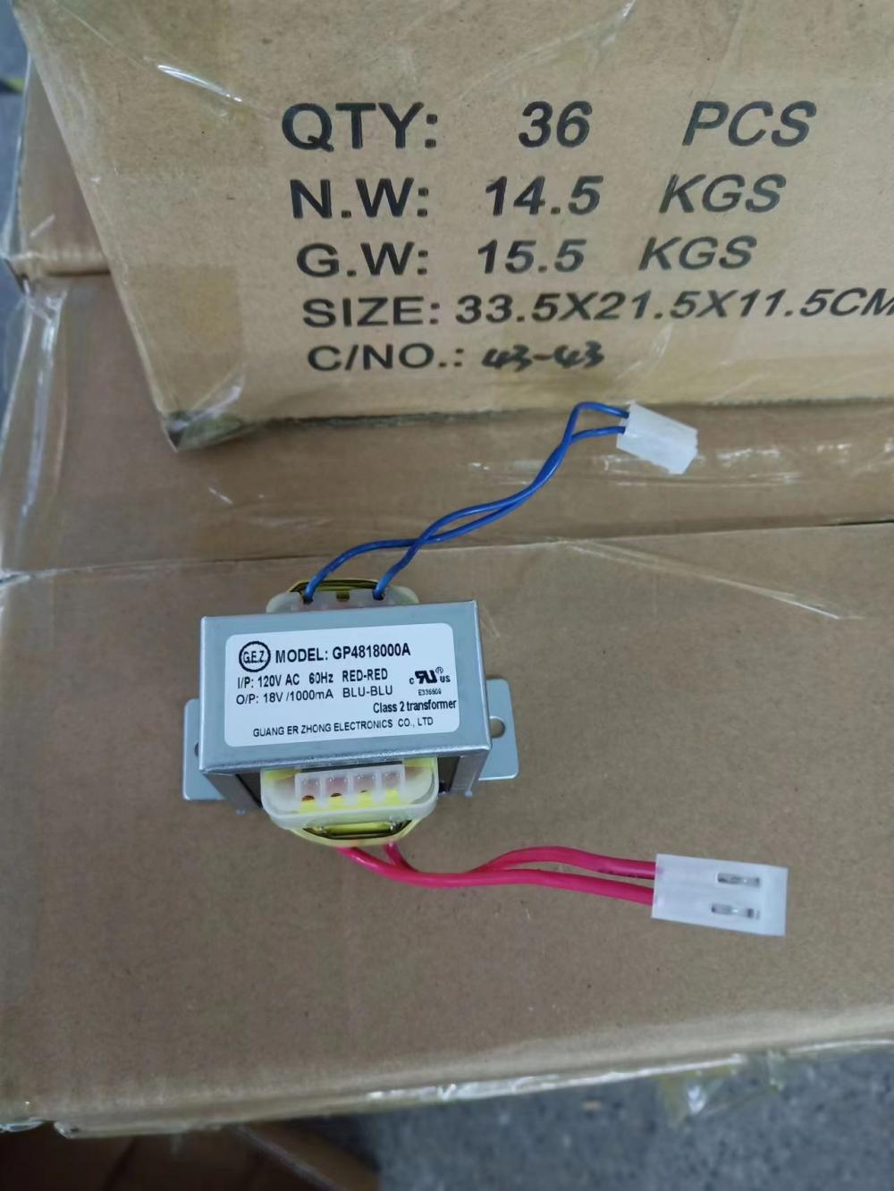 Low Frequency Transformer 18V 1000mA