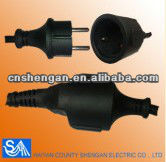 EUROPEAN waterproof power plug,power cords,socket