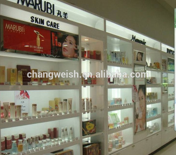 Exhibition Carton Floor Displays Standing for Makeup Mac Cosmetic Display Stand