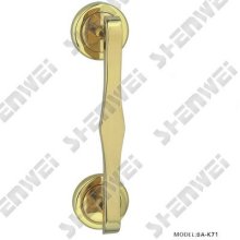 BA-K71 brass pull handle on plate