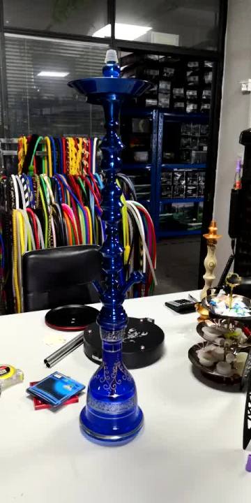 WholesaleTransparent Glass bottle  Base Dubai chicha Height quality Shisha Hookah