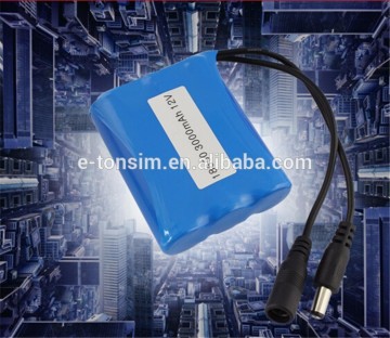 Wholesale alibaba 18650 lipo battery 12v 11.1v 3000mah lithium polymer battery packs