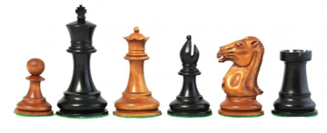 Cooke Antiqued Staunton Chessmen