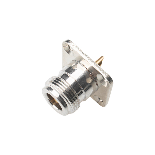 4 Hole Flange N Female Solder Connector