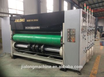 alibaba hotsale high speed semi auto priting slotter die cutter machine/corrugated cardboard paper packaging carton box making