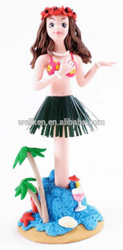 polyresin hula girl pens