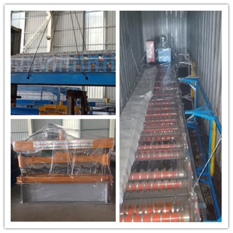 High speed glazed roof panel step tile roll forming machine price