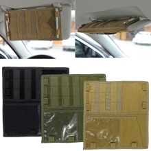 Tactical Molle Vehicle Sun Visor Organizer for CD Storage and EDC Tools