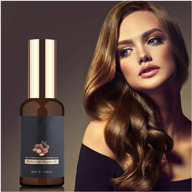 Organic Argan Oil Hair Serum for Damaged, Dry, Curly, Frizzy Hair Treatment