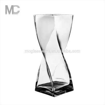 Cheap Wholesale Clear Square Glass Vase