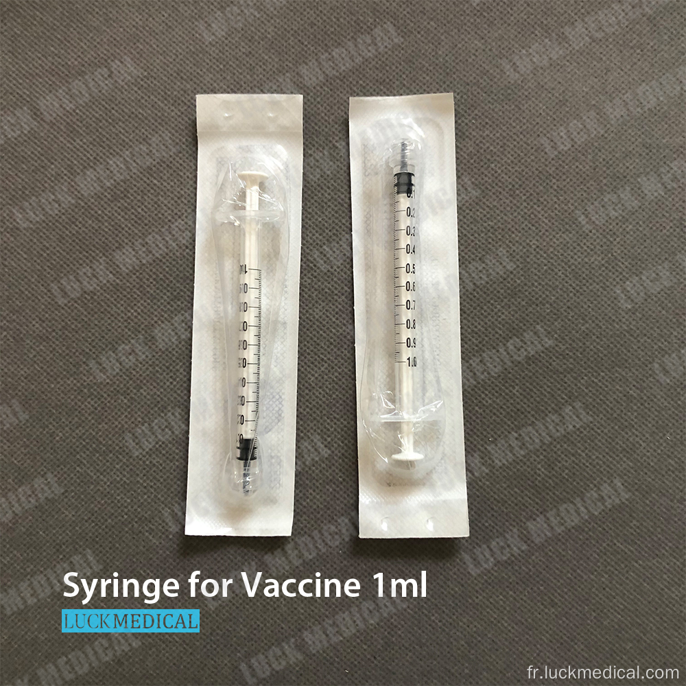 Élimination de la seringue vaccinée covide 1 ml