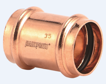 WRAS copper V press pipe fitting