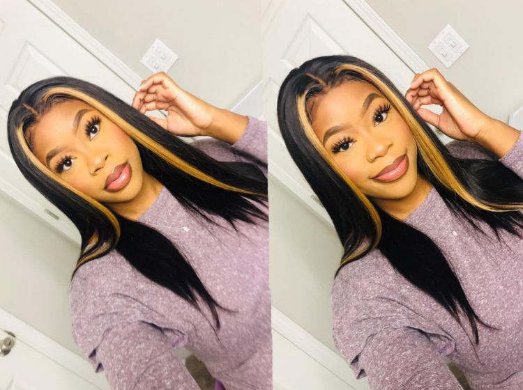China Xuchang Indian Straight Human Hair Wigs Pre Colored Highlight, High Quality Good Reviews Indian Hair Lace Front Wigs