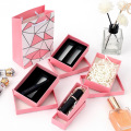 Cosmetics Lip Gloss Set Boîtes-cadeaux en papier rose