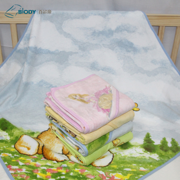 Printed Double Gauze Wrap Terry kid Blanket