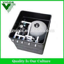 Swimming pool sand filter with water pump