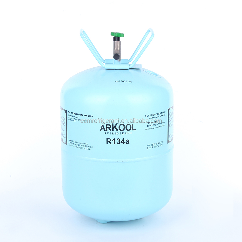 99.9% purity AC gas 13.6 kg disposable cylinder 134a refrigerant gas r134a