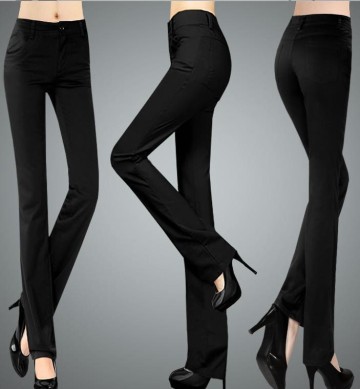 Business attire Straight leg Tall waist Show thine new style women gire ladys business attire straight leg