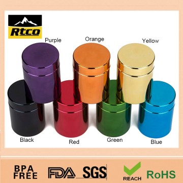 HDPE chromed plastic canister for nutrition powder