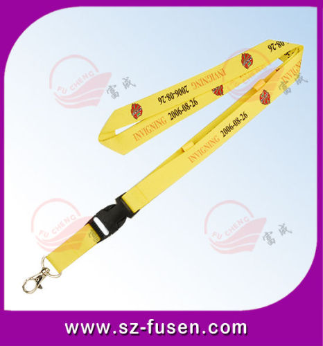 Polyester Single Custom Lanyard Multi-colors With Offset Printing