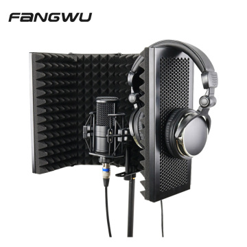 5 Doors Metal Acoustic Isolation Shield for Large Size Microphones - Perfect for Recording Studios