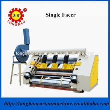 Fingerless adsorption single facer paper corrugation machine
