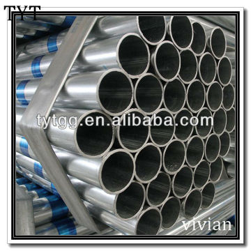 galvanized steel tube with plain ends