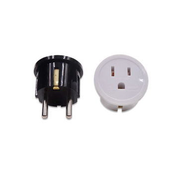 Wholesale Durable European Style 16a Outlet Plug Converter - White PC Plug