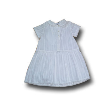 100% cotton white viole dress for girls