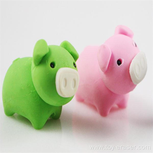 Cute Colorful Pig Eraser