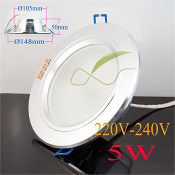 5w Led Ground Glass Ceiling Lamp Fixture Droplight Sitting Room Ac 220 ~ 240v