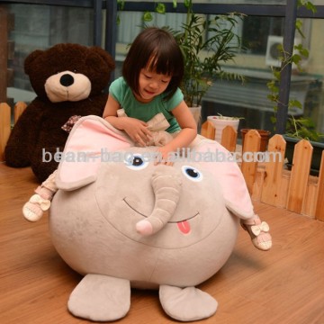 Hot-selling Cute Animal Elephant Kids Beanbag Sofa Chair