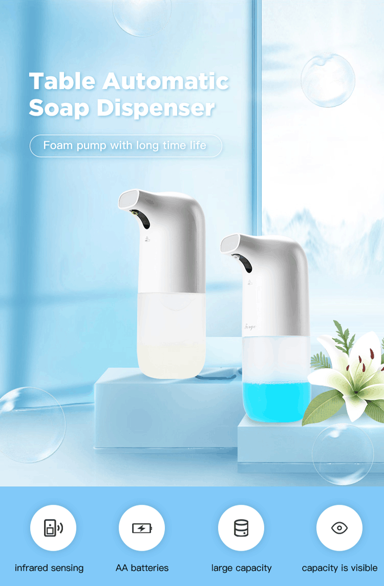 More Convenient Plastic Touchless Foam Automatic Soap Dispenser for Bathroom Kitchen