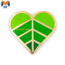 Spilla in metallo con logo personalizzato Monstera Leaf smalto