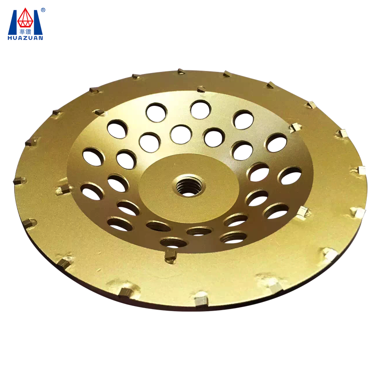 Huazuan PCD Grinding Cup Wheel for Removing Glues Epoxy and Paints