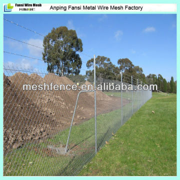 Standard security chain link fences with barbed wire for Australia market