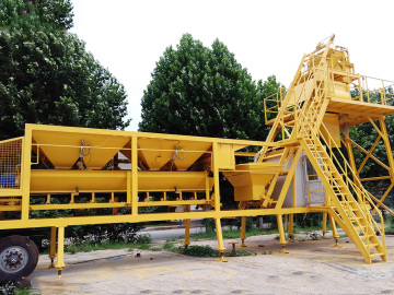 Skip Type Mobile Concrete Batching Plant