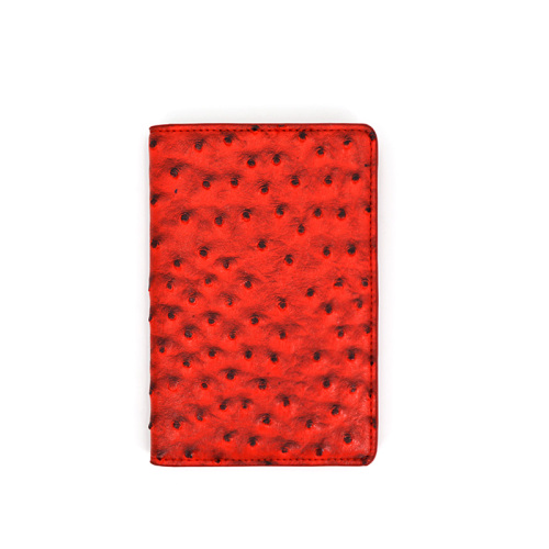 Promotional Travel Document Ostrich Leather Passport Holder